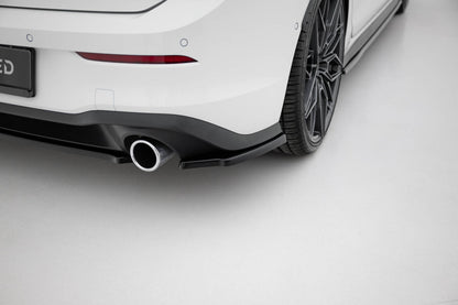 Diffusor Flaps V.1 passend für VW Golf GTI / GTE Mk8 schwarz Hochglanz