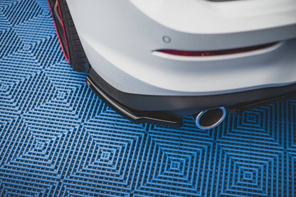 Diffusor Flaps V.1 passend für VW Golf GTI / GTE Mk8 schwarz Hochglanz