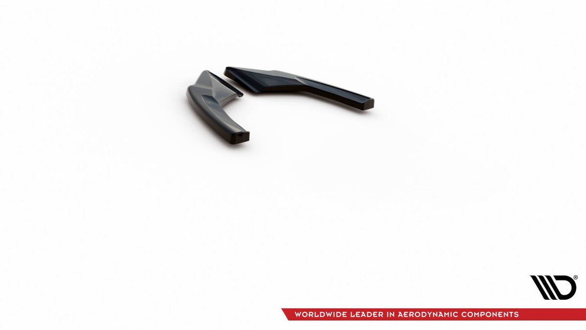 Diffusor Flaps V.1 passend für VW Golf GTI / GTE Mk8 schwarz Hochglanz