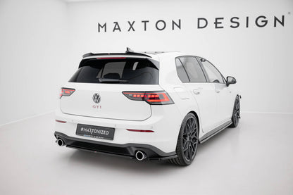 Diffusor Flaps V.1 passend für VW Golf GTI / GTE Mk8 schwarz Hochglanz