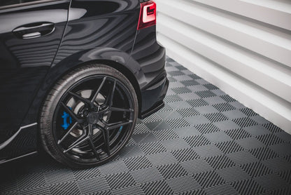 Diffusor Flaps V.1 passend für VW Golf R Hatchback Mk8 FL schwarz Hochglanz