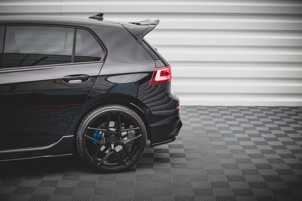 Diffusor Flaps V.1 passend für VW Golf R Hatchback Mk8 FL schwarz Hochglanz