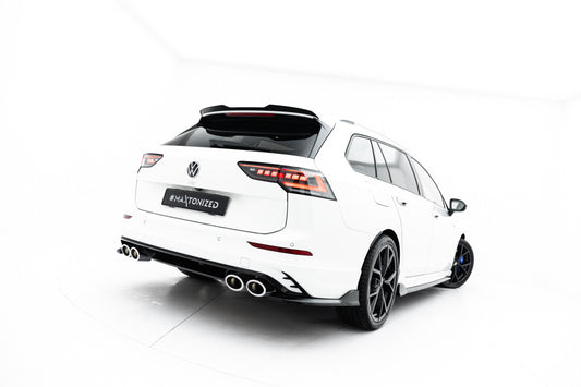Diffusor Flaps V.1 passend für VW Golf R Variant Mk8 / Mk8 FL schwarz Hochglanz