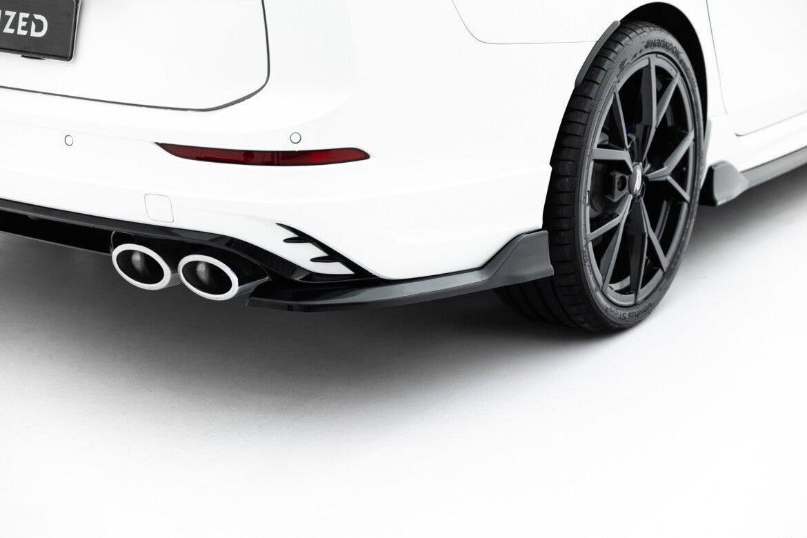 Diffusor Flaps V.1 passend für VW Golf R Variant Mk8 / Mk8 FL schwarz Hochglanz