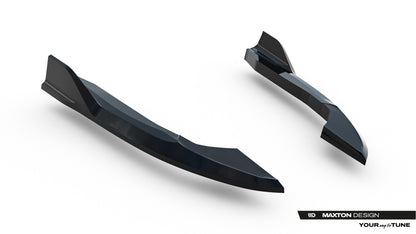 Diffusor Flaps V.1 passend für VW Golf R Variant Mk8 / Mk8 FL schwarz Hochglanz