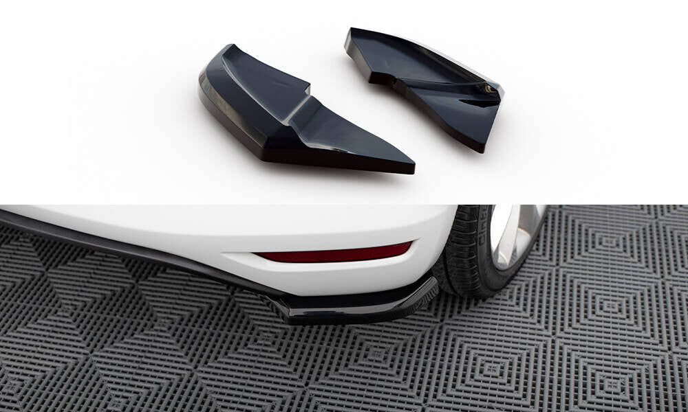 Diffusor Flaps V.1 passend für VW Scirocco Mk3 FL schwarz Hochglanz