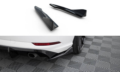 Diffusor Flaps V.2 passend für Audi A3 Limousine 8V FL schwarz Hochglanz