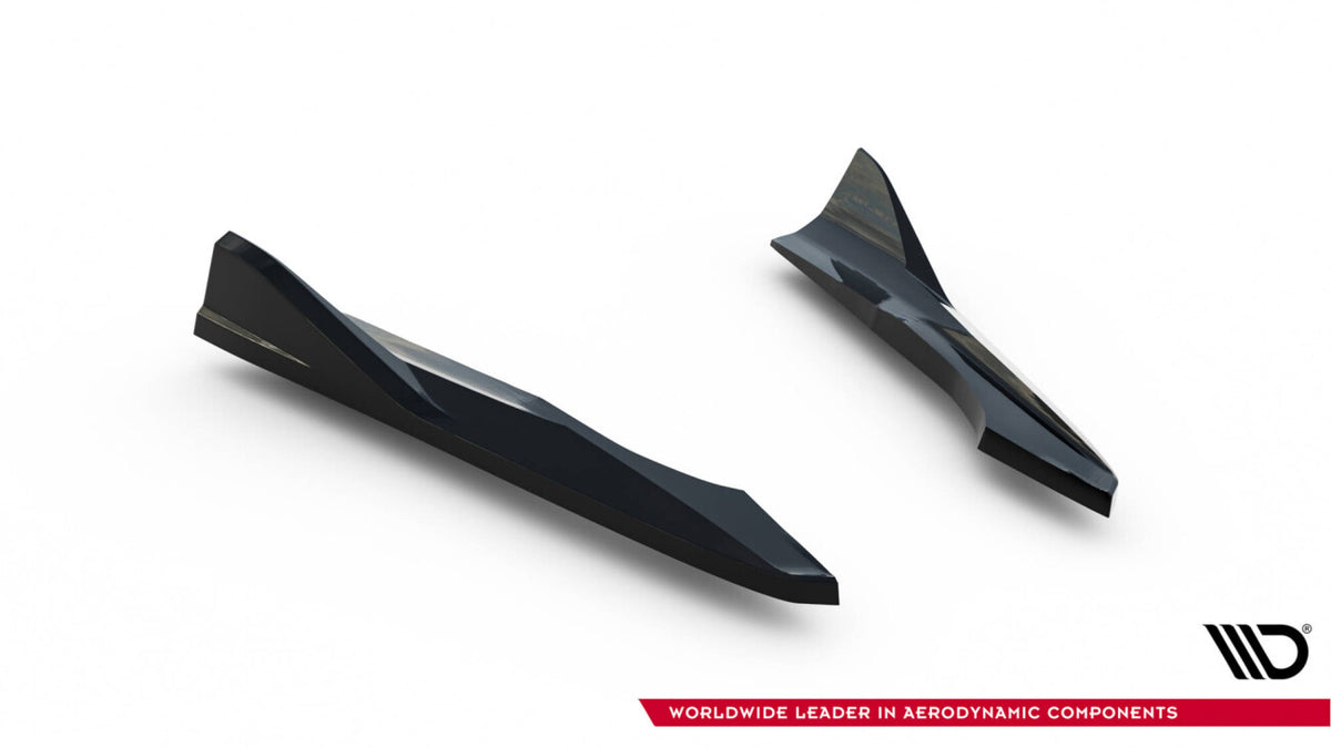 Diffusor Flaps V.2 passend für Audi A3 Limousine 8V FL schwarz Hochglanz