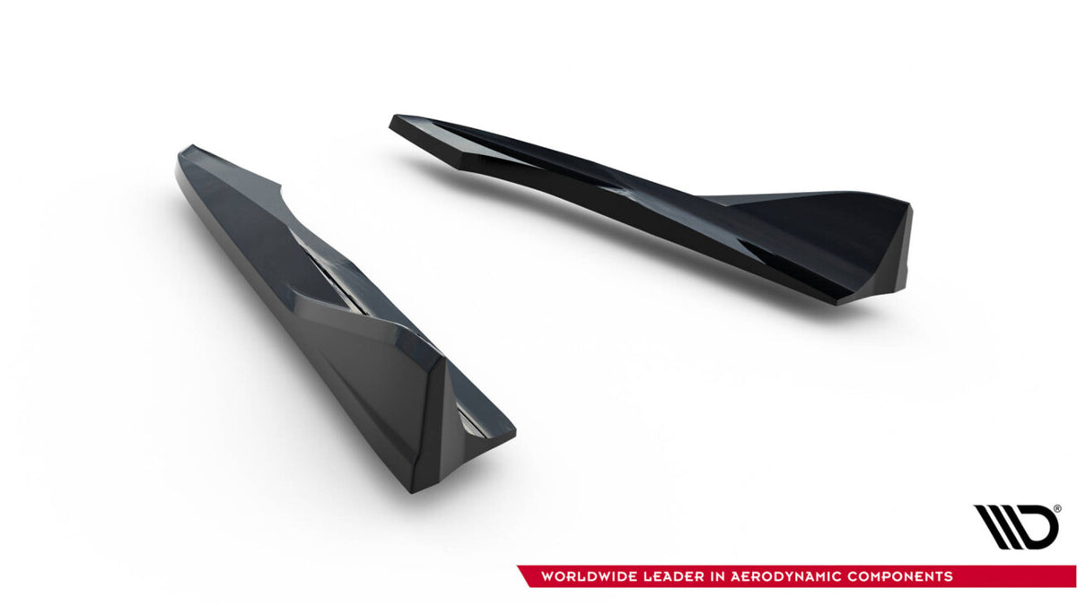 Diffusor Flaps V.2 passend für Audi A3 Limousine 8V FL schwarz Hochglanz