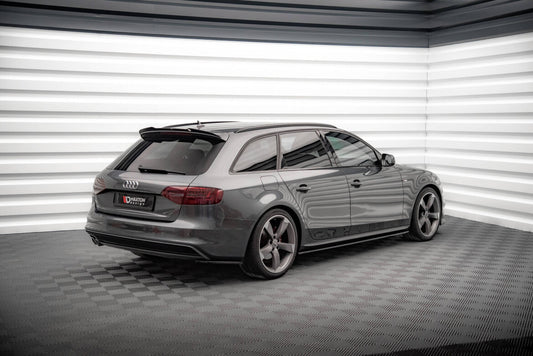 Diffusor Flaps V.2 passend für Audi A4 S-Line Avant B8 FL schwarz Hochglanz
