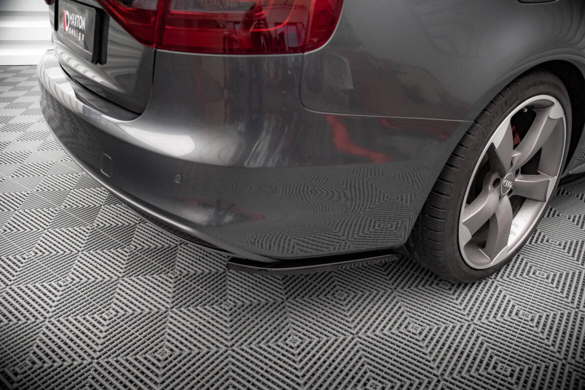 Diffusor Flaps V.2 passend für Audi A4 S-Line Avant B8 FL schwarz Hochglanz