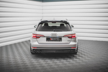 Diffusor Flaps V.2 passend für Audi A4 S-Line B9 schwarz Hochglanz