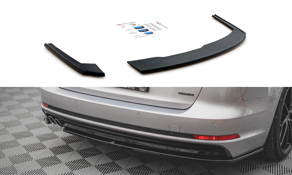 Diffusor Flaps V.2 passend für Audi A4 S-Line B9 schwarz Hochglanz