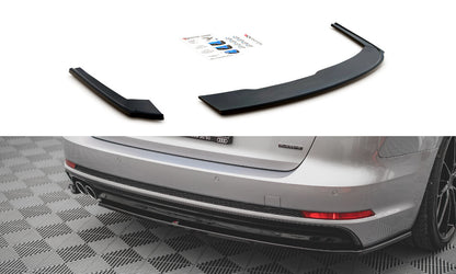 Diffusor Flaps V.2 passend für Audi A4 S-Line B9 schwarz Hochglanz