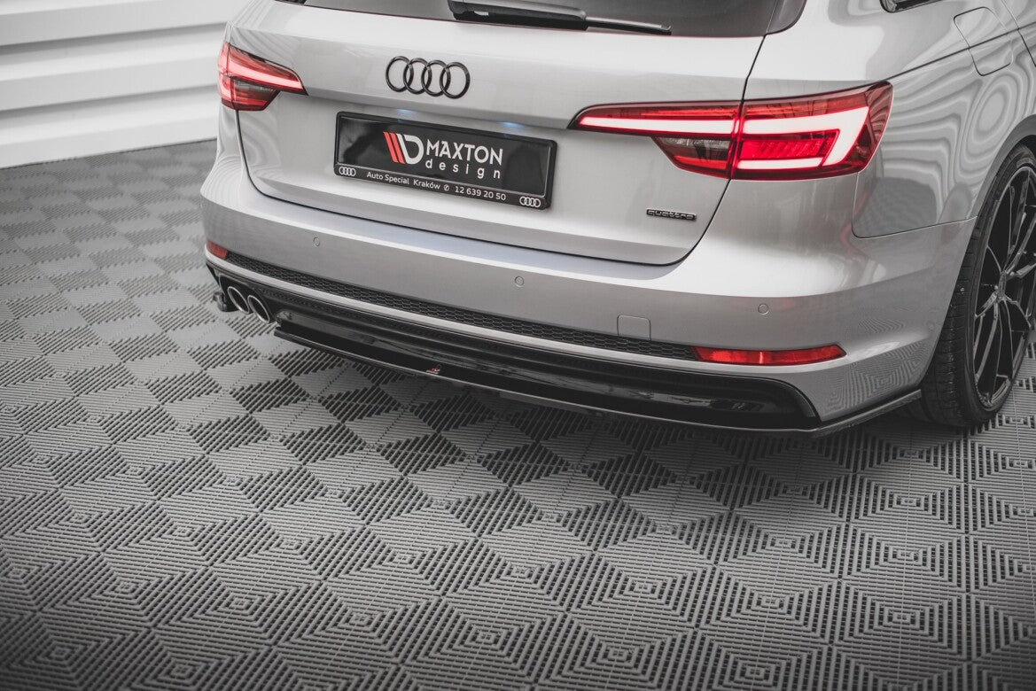 Diffusor Flaps V.2 passend für Audi A4 S-Line B9 schwarz Hochglanz