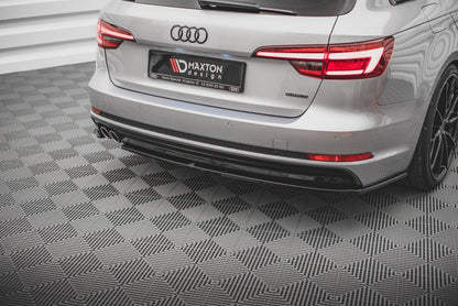 Diffusor Flaps V.2 passend für Audi A4 S-Line B9 schwarz Hochglanz