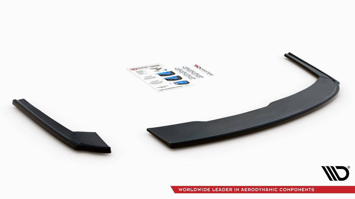 Diffusor Flaps V.2 passend für Audi A4 S-Line B9 schwarz Hochglanz