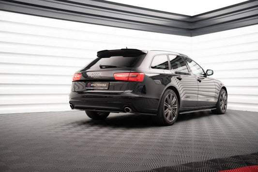 Diffusor Flaps V.2 passend für Audi A6 Avant / Limousine C7 schwarz Hochglanz