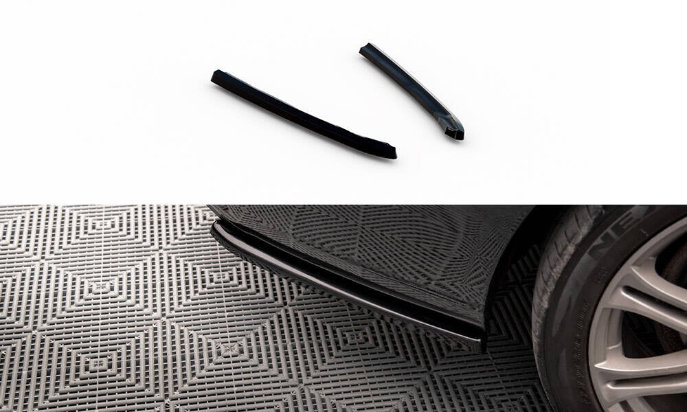 Diffusor Flaps V.2 passend für Audi A6 Avant / Limousine C7 schwarz Hochglanz