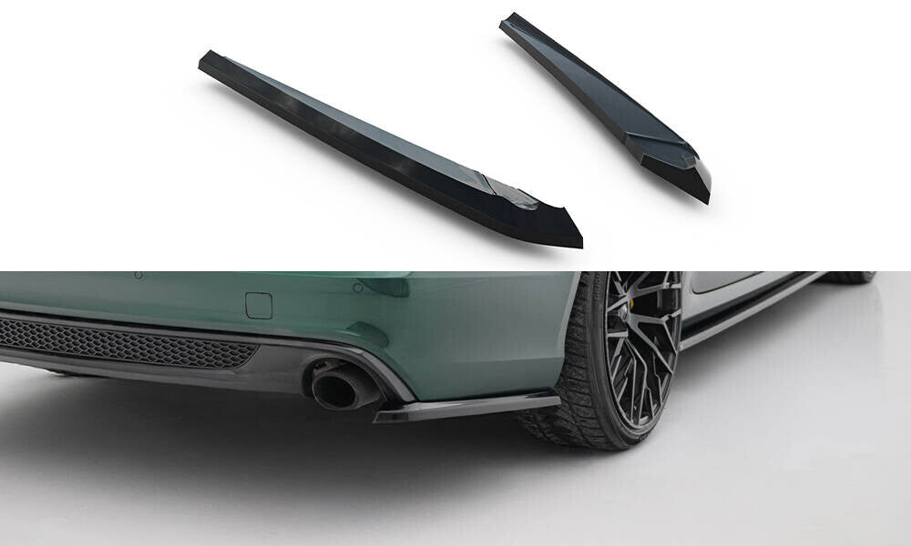 Diffusor Flaps V.2 passend für Audi A6 S-line Avant C7 schwarz Hochglanz