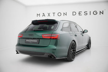 Diffusor Flaps V.2 passend für Audi A6 S-line Avant C7 schwarz Hochglanz