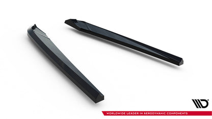 Diffusor Flaps V.2 passend für Audi A6 S-line Avant C7 schwarz Hochglanz