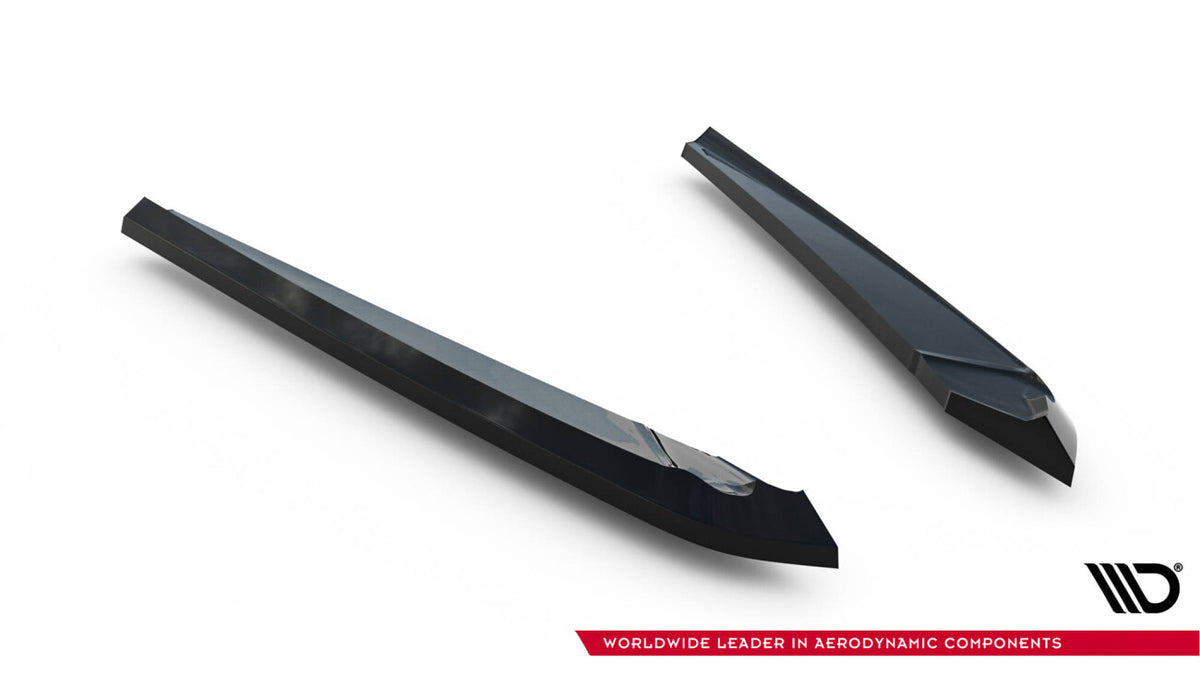 Diffusor Flaps V.2 passend für Audi A6 S-line Avant C7 schwarz Hochglanz