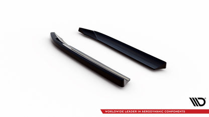Diffusor Flaps V.2 passend für Audi A7 S-Line C7 schwarz Hochglanz