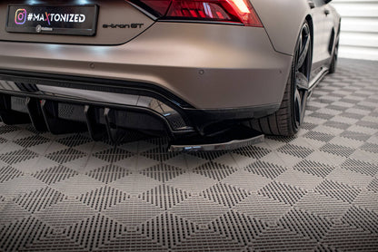 Diffusor Flaps V.2 passend für Audi e-Tron GT / RS GT Mk1 schwarz Hochglanz