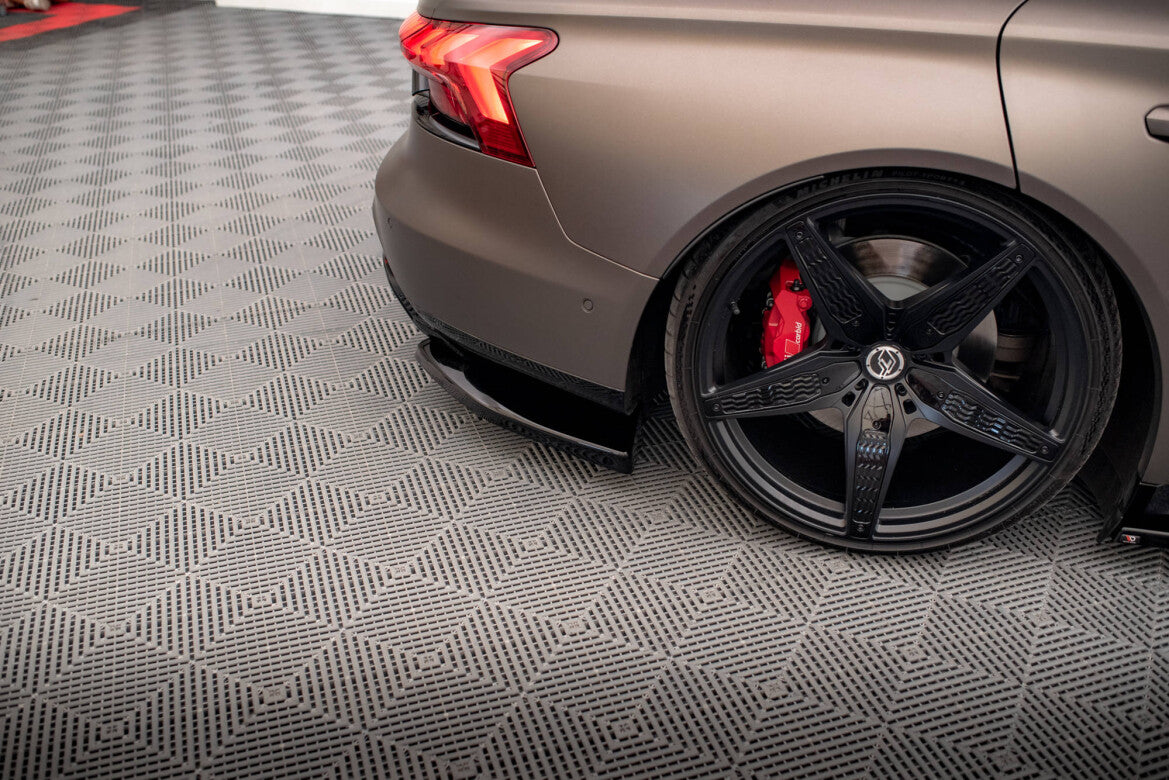 Diffusor Flaps V.2 passend für Audi e-Tron GT / RS GT Mk1 schwarz Hochglanz