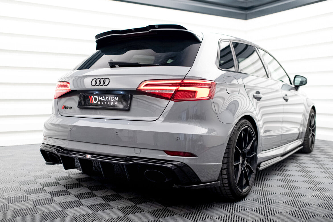 Diffusor Flaps V.2 passend für Audi RS3 8V Sportback FL schwarz Hochglanz