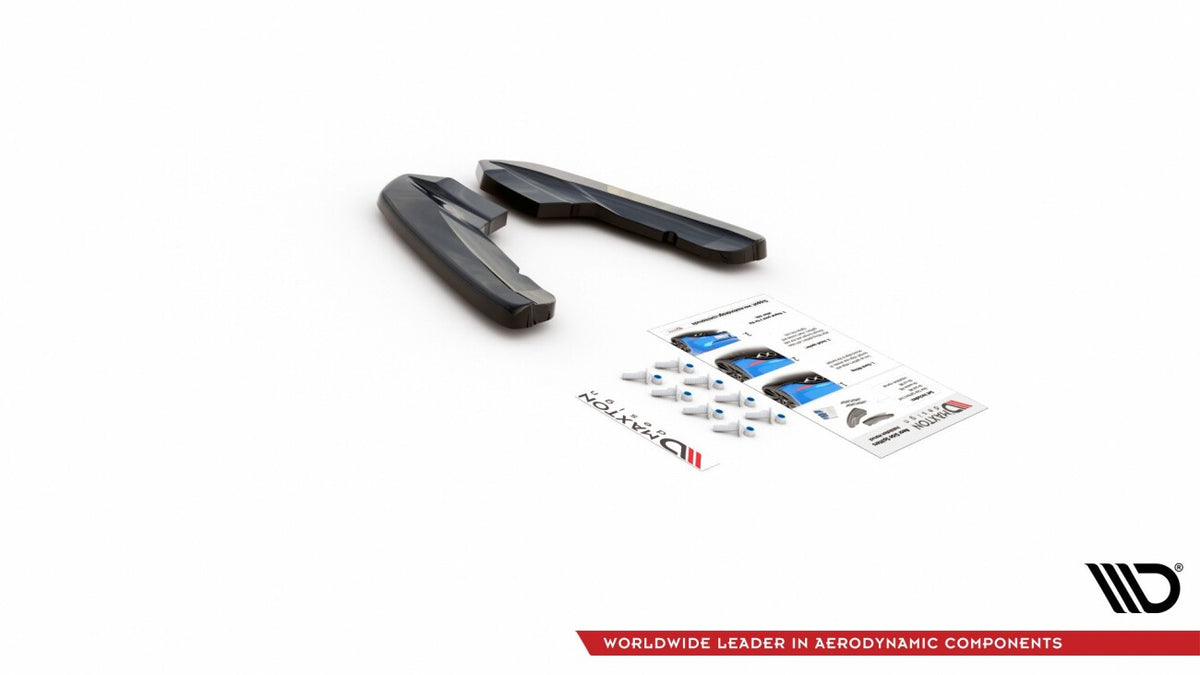 Diffusor Flaps V.2 passend für Audi RS3 8V Sportback schwarz Hochglanz