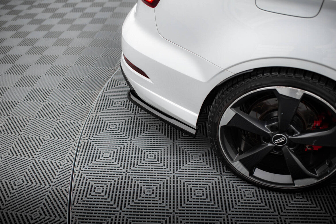 Diffusor Flaps V.2 passend für Audi RS3 Limousine 8V FL schwarz Hochglanz