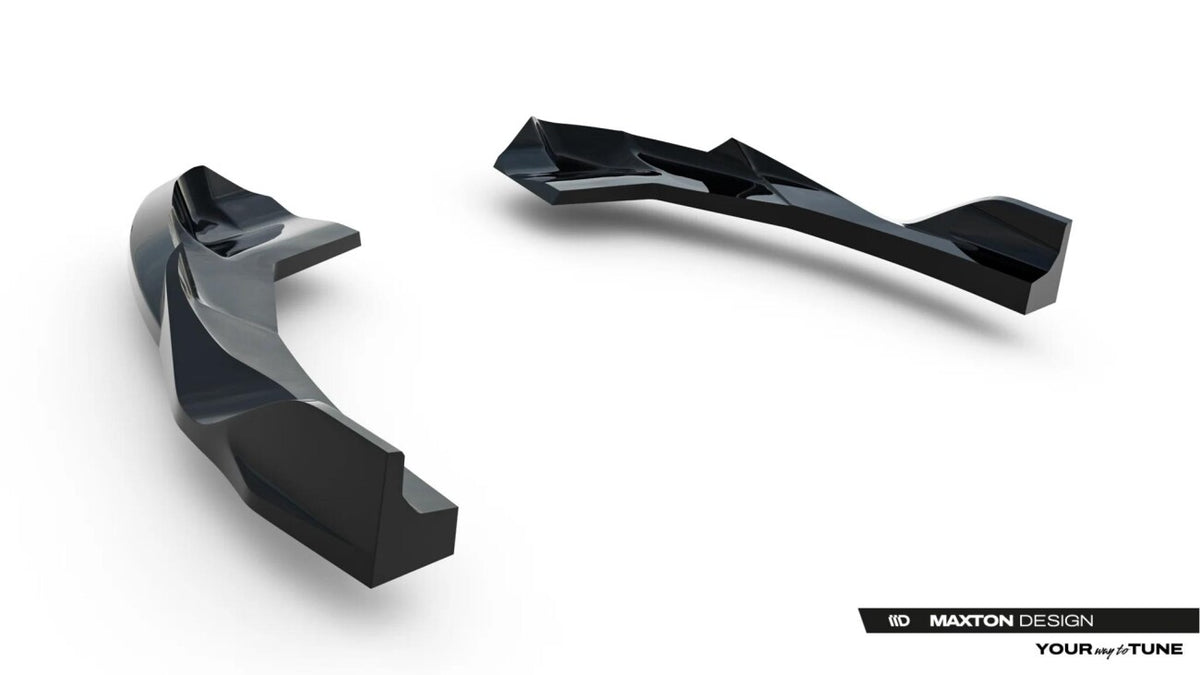 Diffusor Flaps V.2 passend für Audi RS3 Limousine 8Y Facelift schwarz Hochglanz