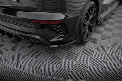 Diffusor Flaps V.2 passend für Audi RS3 Sportback 8Y schwarz Hochglanz