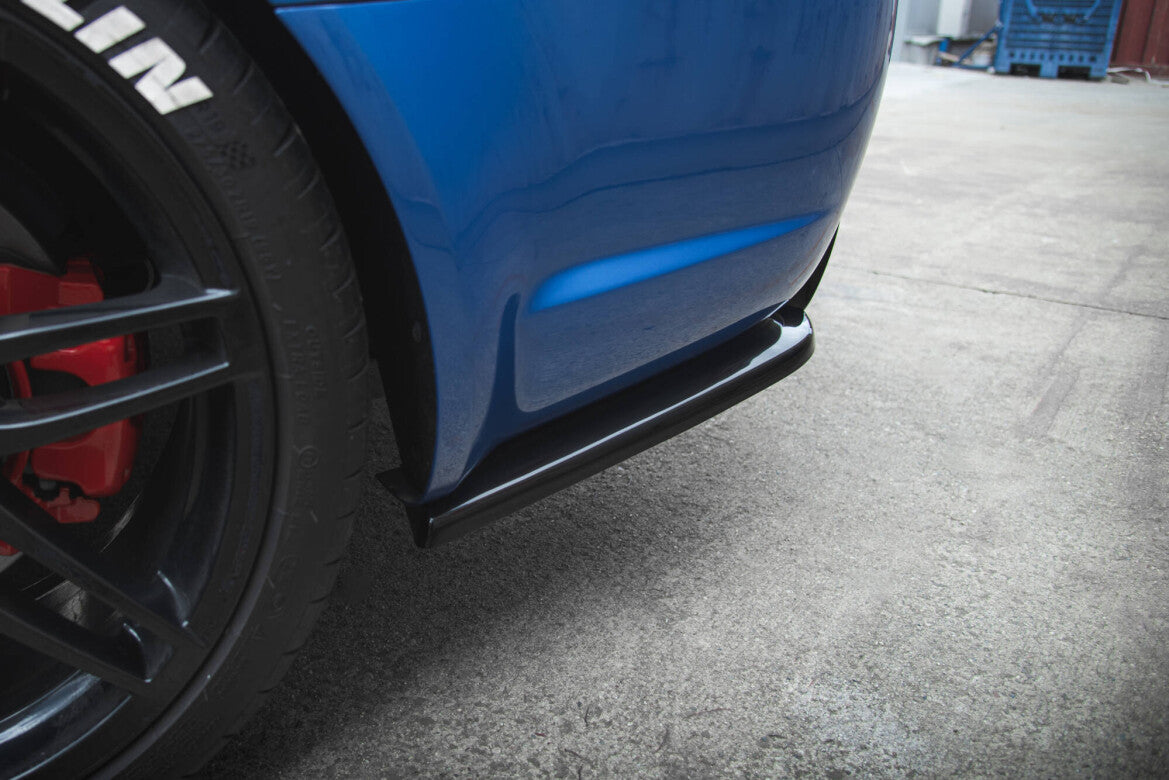 Diffusor Flaps V.2 passend für Audi RS4 Limousine B7 schwarz Hochglanz