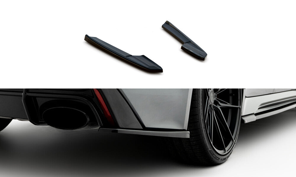 Diffusor Flaps V.2 passend für Audi RS6 C8 / C8 FL schwarz Hochglanz