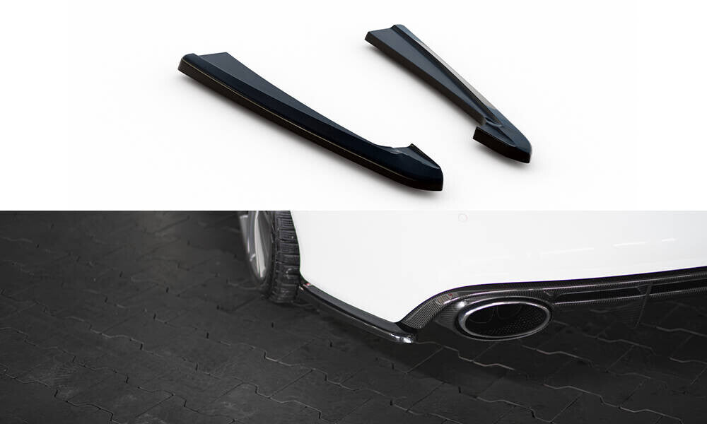 Diffusor Flaps V.2 passend für Audi RS7 C7 schwarz Hochglanz