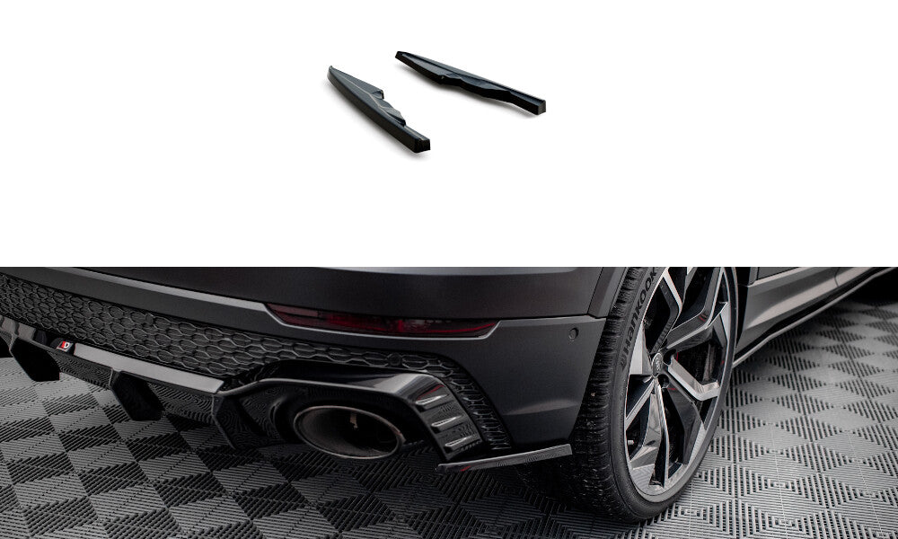 Diffusor Flaps V.2 passend für Audi RSQ8 Mk1 schwarz Hochglanz