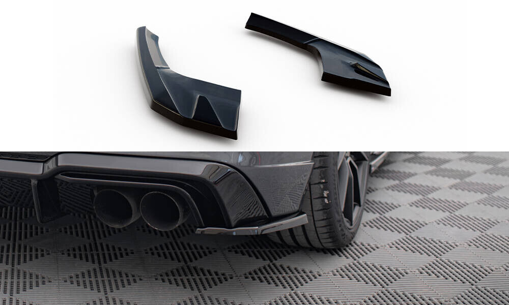Diffusor Flaps V.2 passend für Audi S3 / A3 S-Line Sportback 8V FL schwarz Hochglanz