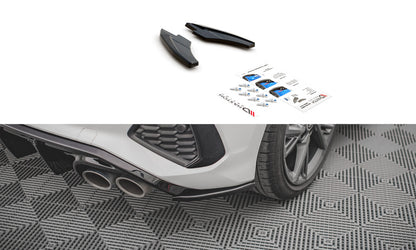 Diffusor Flaps V.2 passend für Audi S3 / A3 S-Line Sportback 8Y schwarz Hochglanz