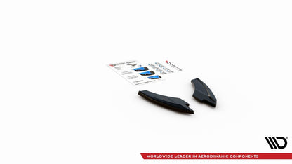 Diffusor Flaps V.2 passend für Audi S3 / A3 S-Line Sportback 8Y schwarz Hochglanz