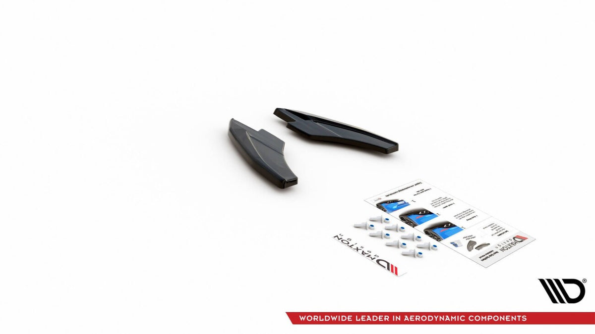 Diffusor Flaps V.2 passend für Audi S3 / A3 S-Line Sportback 8Y schwarz Hochglanz