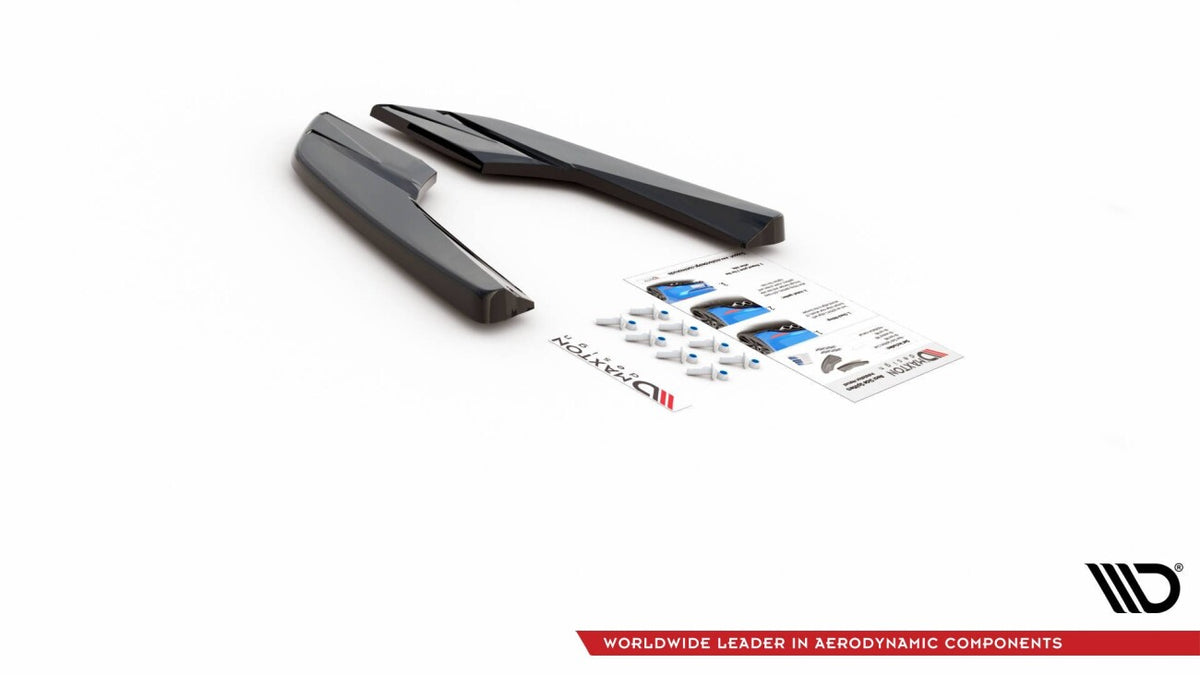 Diffusor Flaps V.2 passend für Audi S3 Limousine 8V FL schwarz Hochglanz