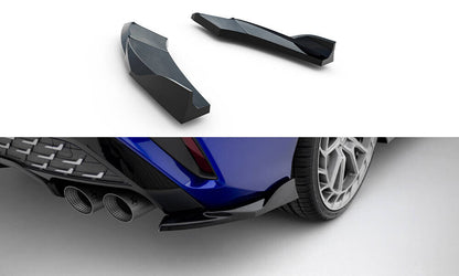 Diffusor Flaps V.2 passend für Audi S3 Limousine 8Y FL schwarz Hochglanz