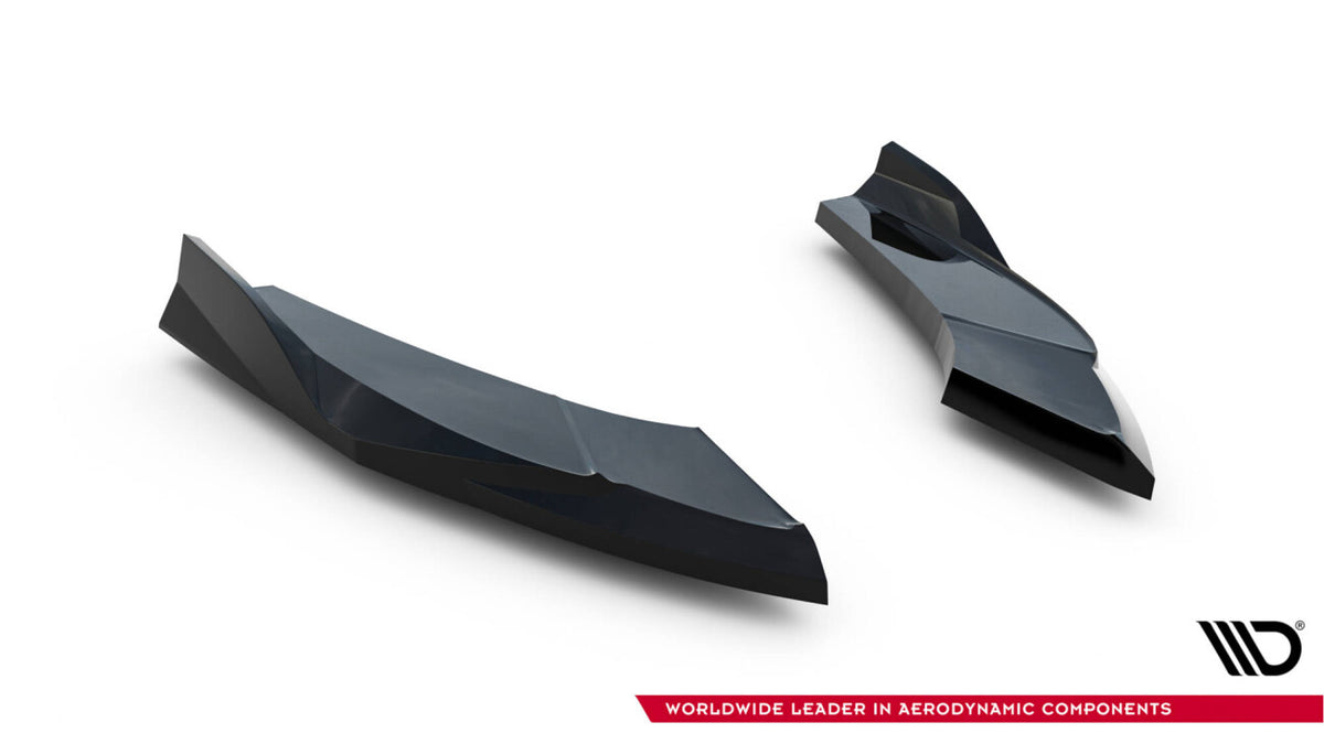 Diffusor Flaps V.2 passend für Audi S3 Limousine 8Y FL schwarz Hochglanz