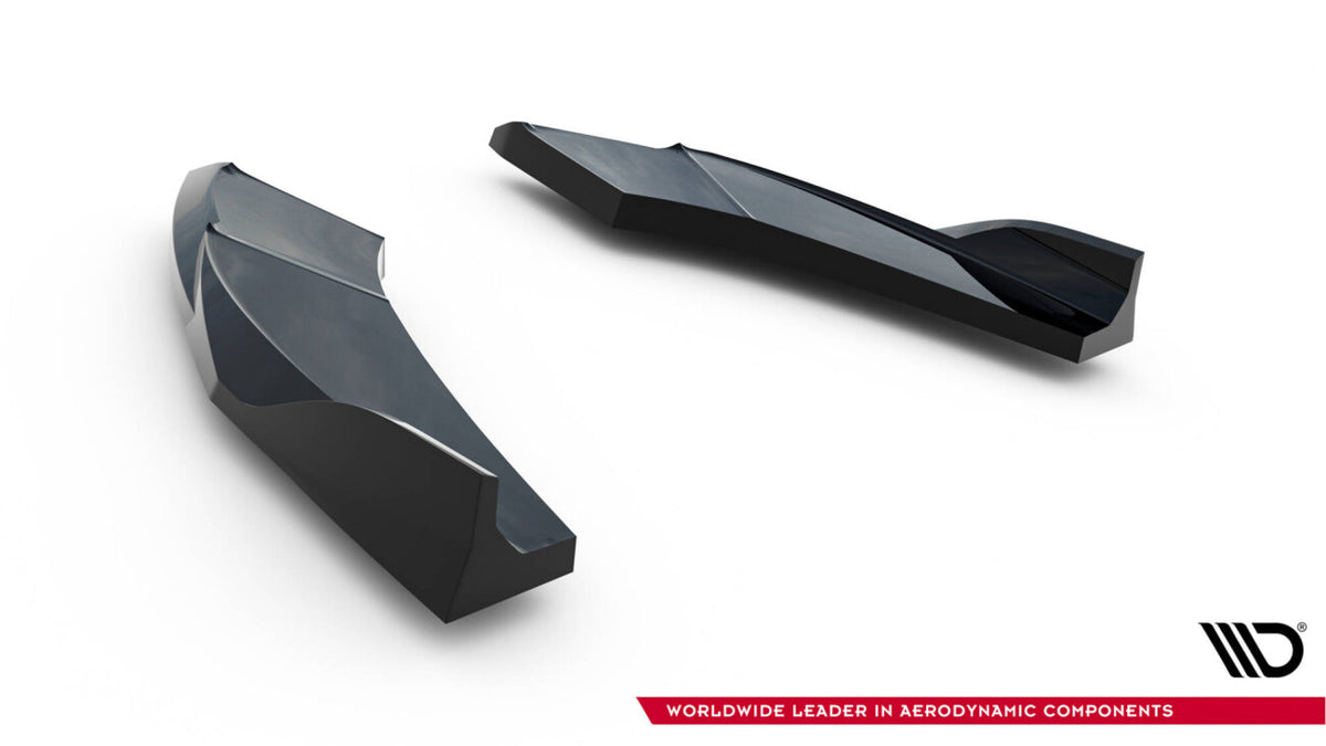 Diffusor Flaps V.2 passend für Audi S3 Limousine 8Y FL schwarz Hochglanz