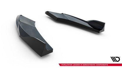 Diffusor Flaps V.2 passend für Audi S3 Limousine 8Y FL schwarz Hochglanz