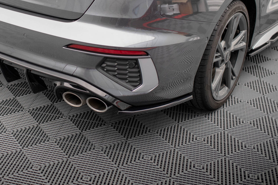 Diffusor Flaps V.2 passend für Audi S3 Limousine 8Y schwarz Hochglanz