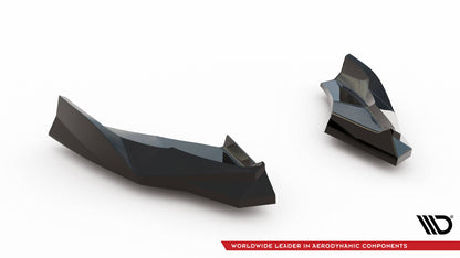 Diffusor Flaps V.2 passend für Audi S3 Sportback 8Y FL schwarz Hochglanz
